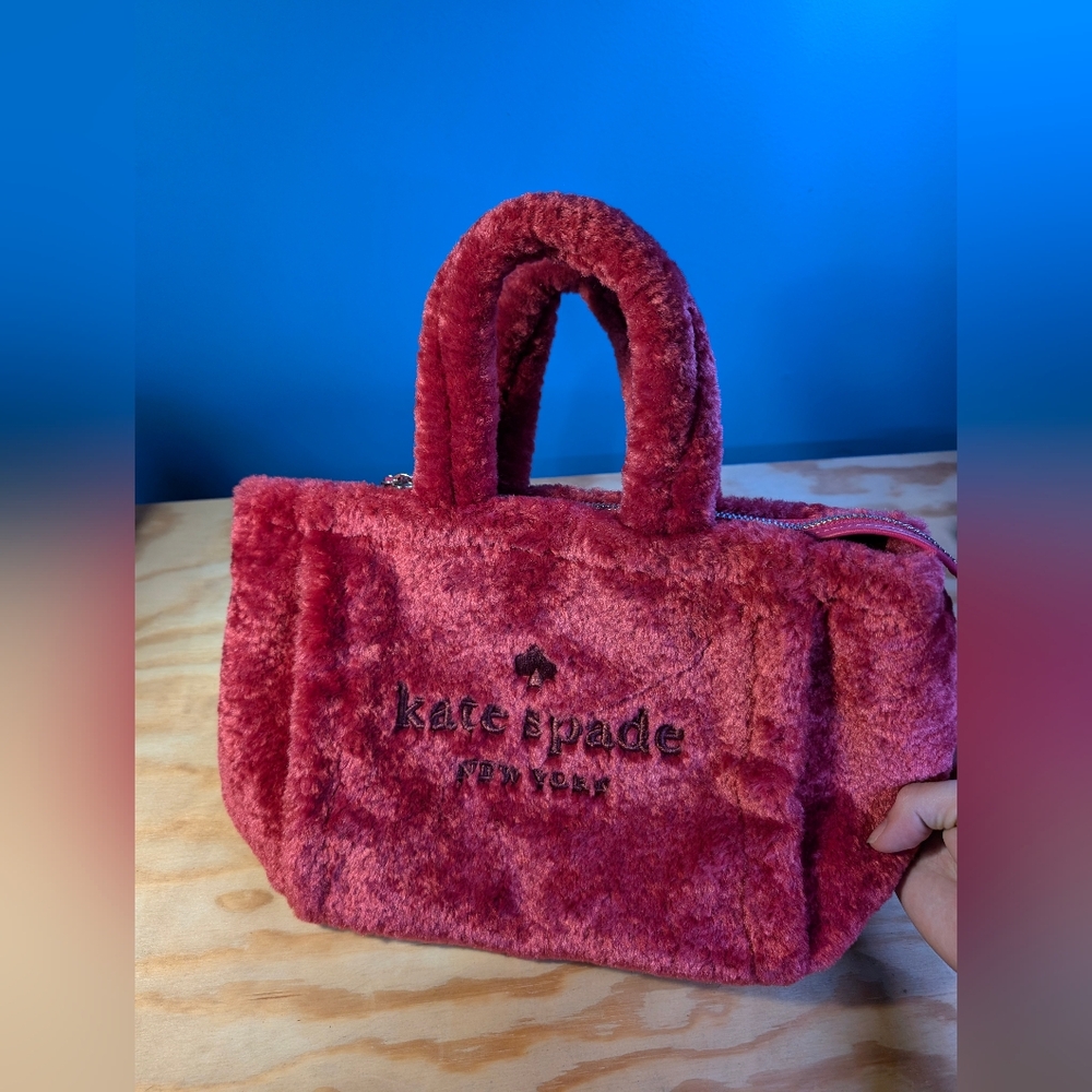 Kate Spade Faux fur Ella Small Shearling tote